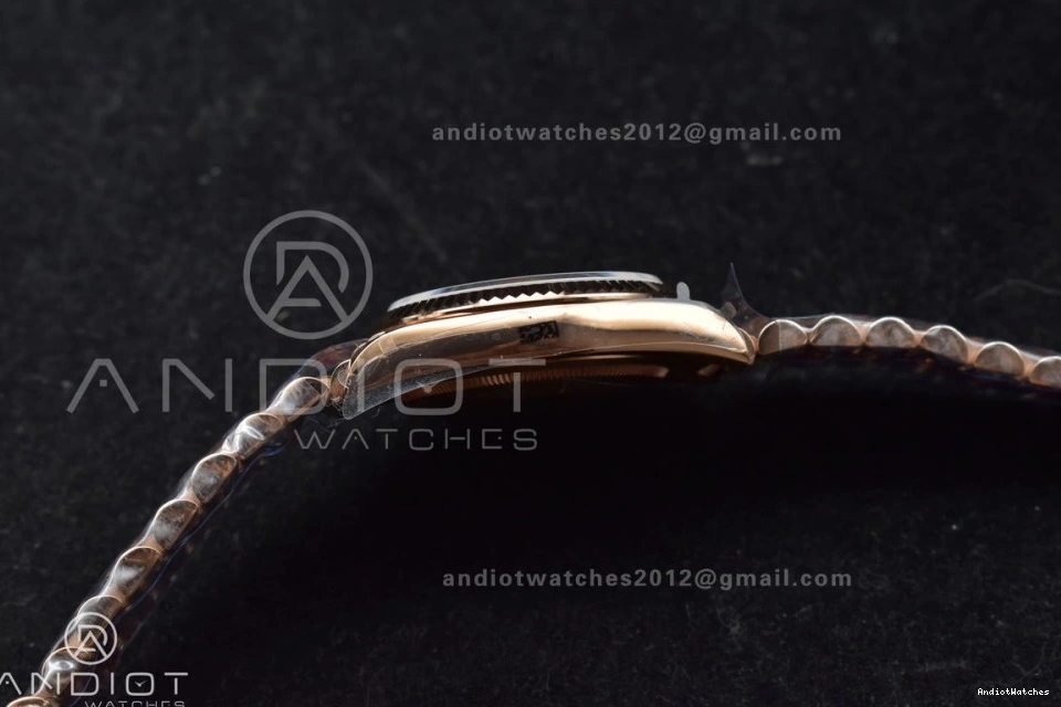 V5 RG Original Diamond (Gain 904L DayDate Grey Weight) on Square President 36 vr3255 Best Bracelet 671 QF with Dial Steel Edition 0422